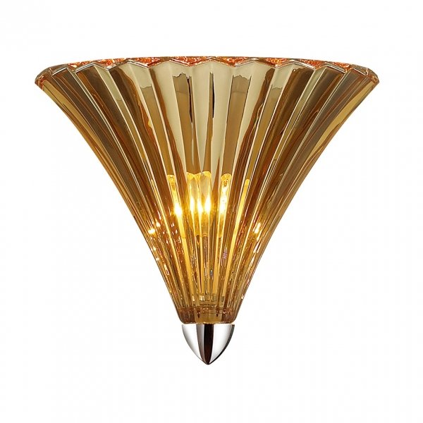 Бра Corsica Wall Lamp Amber Золотой Бра Corsica Wall Lamp Amber Золотой в Кирове | Loft Concept
