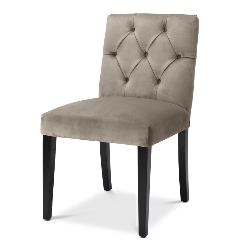 Стул Eichholtz DINING CHAIR ATENA Серый Черный в Кирове | Loft Concept 