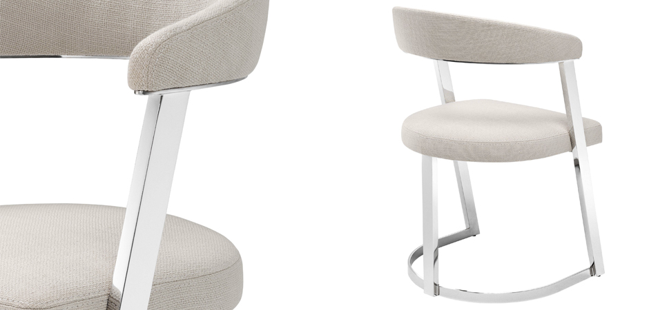 Стул Eichholtz Dining Chair Dexter Nickel Стул Eichholtz Dining Chair Dexter Nickel - Loft-Concept в Кирове