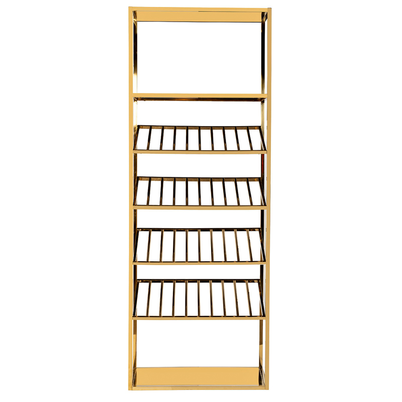 Стеллаж для хранения вина Raul Rack Gold Глянцевое золото Стеллаж для хранения вина Raul Rack Gold Глянцевое золото в Кирове | Loft Concept
