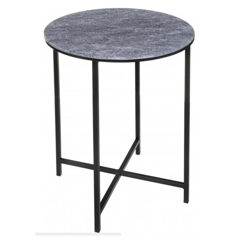 Приставной стол Zermatt Side Table round gray Серый (Gray) Приставной стол Zermatt Side Table round gray Серый (Gray) в Кирове | Loft Concept