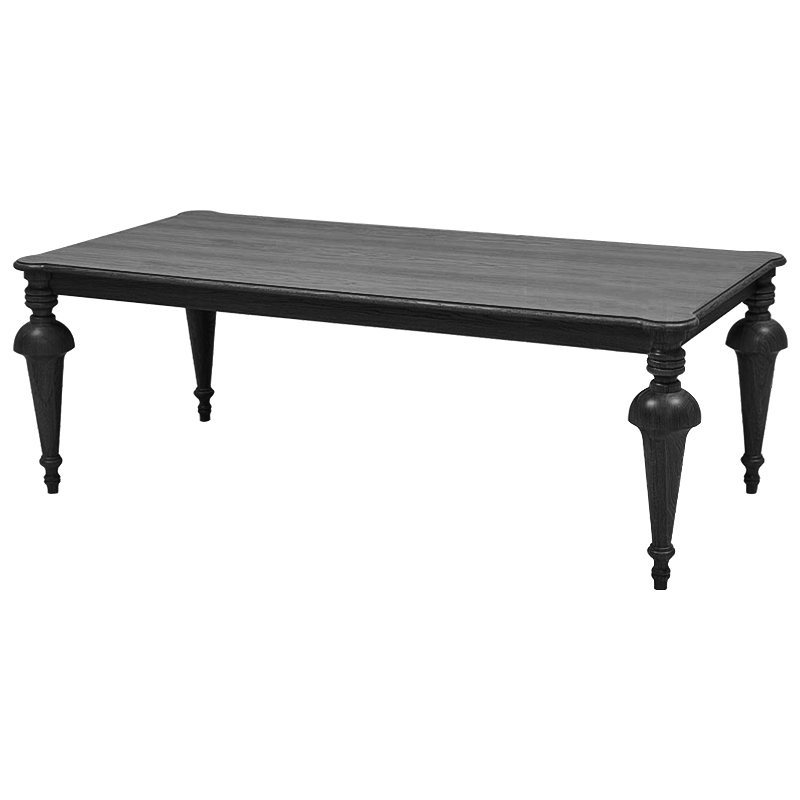 Обеденный деревянный стол Kelise Black Dinner Table Чёрный Черный в Кирове | Loft Concept 