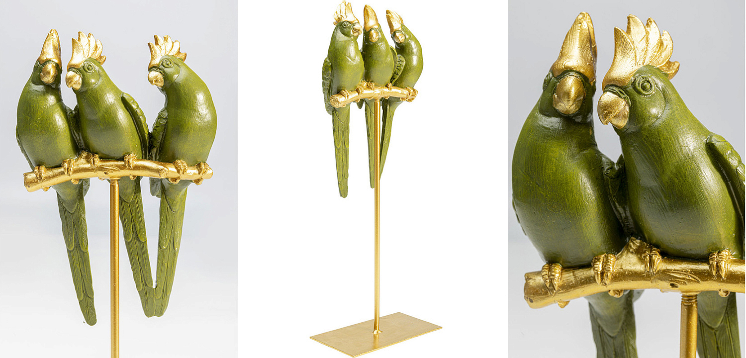 Статуэтка Three Green Parrots Статуэтка Three Green Parrots - Loft-Concept в Кирове