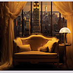 Настольная лампа c абажуром в форме купола из натурального камня  Heavenly Harmony варинант исполнения - 6 | Loft Concept в Кирове