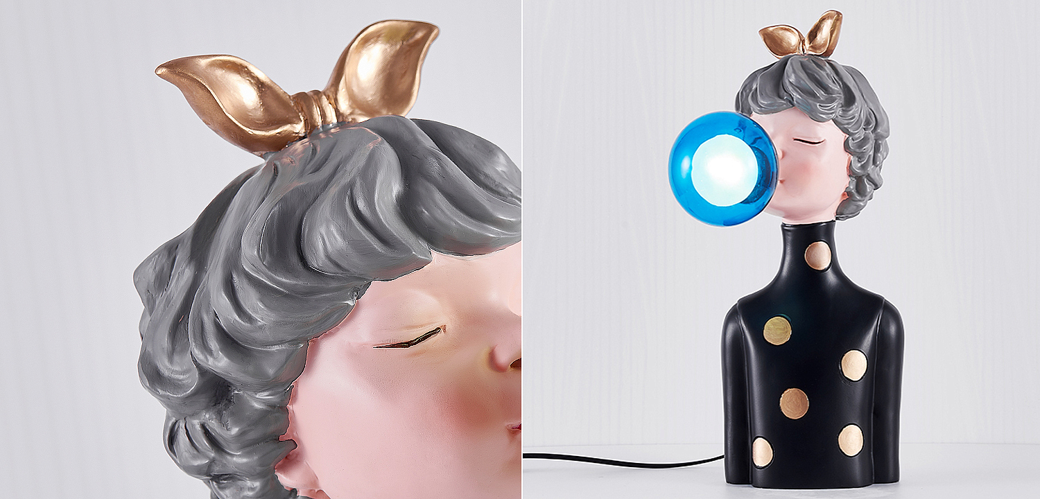 Настольная лампа Bubble Gum Table Lamp blue Настольная лампа Bubble Gum Table Lamp blue - Loft-Concept в Кирове