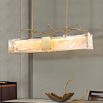 Люстра прямоугольная из фактурного стекла Chandelier Beam варинант исполнения - 6 | Loft Concept в Кирове