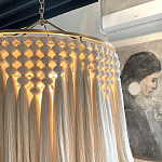 Люстра белая плетеная с кисточками Boho Tassel Chandelier варинант исполнения - 4 | Loft Concept в Кирове