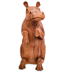 Статуэтка деревянная в виде бегемота Hippopotamus of the World варинант исполнения - 2 | Loft Concept в Кирове