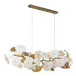 Люстра с белыми и золотистыми цветами G9 Dahlia Flowers Lamp варинант исполнения - 4 | Loft Concept в Кирове