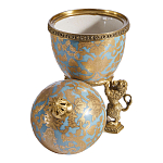 Шкатулка на величественных львах из фарфора с бронзовыми элементами Eden Garden варинант исполнения - 2 | Loft Concept в Кирове