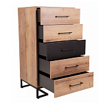 Комод с 5-ю ящиками в стиле лофт Urban Style Space варинант исполнения - 5 | Loft Concept в Кирове