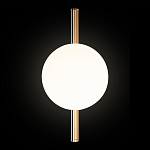 Бра с золотым основанием и белым плафоном в форме шара Bubble варинант исполнения - 5 | Loft Concept в Кирове