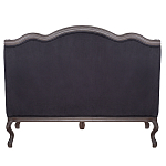 Диван двухместный George Grand Seating black velour варинант исполнения - 3 | Loft Concept в Кирове