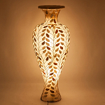 Торшер из перламутра в виде вазы Indonesian Vase варинант исполнения - 2 | Loft Concept в Кирове