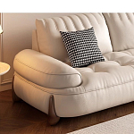 Диван кожаный с каркасом из массива дерева Furniture Medieval варинант исполнения - 3 | Loft Concept в Кирове