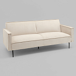 Диван современный вельветовый прямой Worcester Молочный варинант исполнения - 1 | Loft Concept в Кирове