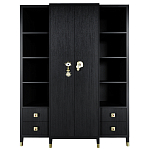 Большой шкаф с витриной Elsa Dreams Black варинант исполнения - 8 | Loft Concept в Кирове