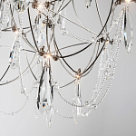 Люстра с каркасом из тонких металлических нитей и хрустальными подвесками Crystal Metal Threads Chandelier 60 варинант исполнения - 3 | Loft Concept в Кирове