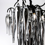 Люстра со стеклянными подвесками дымчатого цвета Ambre Glass Chandelier 70 варинант исполнения - 2 | Loft Concept в Кирове