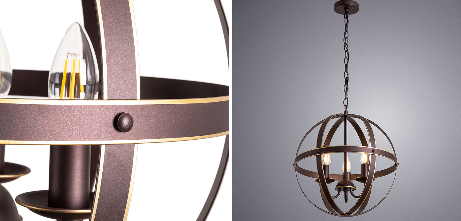 Люстра Brown Stripes Ball Люстра Brown Stripes Ball - Loft-Concept в Кирове
