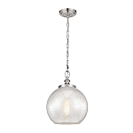 Подвесной светильник с прозрачным стеклянным плафоном в форме шара в современном стиле на цепи Feiss варинант исполнения - 2 | Loft Concept в Кирове