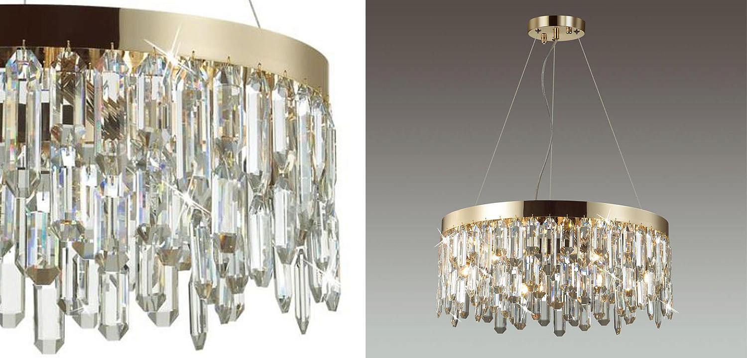 Люстра Crystal Polyhedrons Round Gold Люстра Crystal Polyhedrons Round Gold - Loft-Concept в Кирове