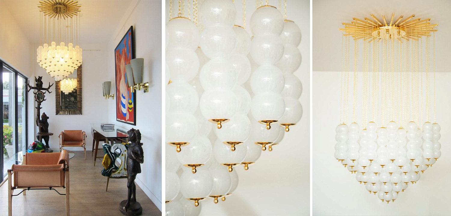Дизайнерская Люстра Модерн середины ХХ века Flushmount Murano White Glass and Brass Ceiling Light Дизайнерская Люстра Модерн середины ХХ века Flushmount Murano White Glass and Brass Ceiling Light - Loft-Concept в Кирове