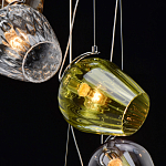 Люстра каскадная с 5-ю разноцветными стеклянными плафонами Kaleido варинант исполнения - 10 | Loft Concept в Кирове