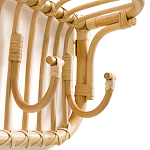 Настенная вешалка из ротанга с полкой Willa Wall Shelf Hanger варинант исполнения - 3 | Loft Concept в Кирове