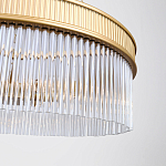 Люстра подвесная круглая со стеклянными трубками Nembus варинант исполнения - 4 | Loft Concept в Кирове