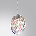 Подвесной светильник с круглым плафоном из рельефного стекла Disc Light варинант исполнения - 3 | Loft Concept в Кирове