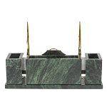 Настольный письменный набор из змеевика с подставкой под календарь Successful Leader варинант исполнения - 3 | Loft Concept в Кирове