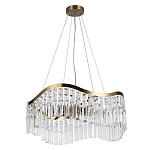 Люстра подвесная волнистой формы с хрустальными подвесками Ludivine Lighting варинант исполнения - 2 | Loft Concept в Кирове
