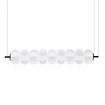 Светодиодный подвесной светильник линейный с белым воздушным плафоном Glowing Cloud варинант исполнения - 3 | Loft Concept в Кирове