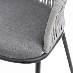 Стул барный с декоративным плетением на спинке и подлокотниках Chair Weave варинант исполнения - 7 | Loft Concept в Кирове