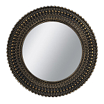 Зеркало круглое с текстурированным дизайном рамы Helios варинант исполнения - 1 | Loft Concept в Кирове