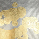 Обои ручная роспись в стиле Арт-деко Namban Colourway SC-289 on gold gilded paper варинант исполнения - 1 | Loft Concept в Кирове