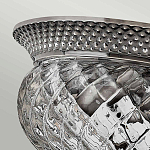 Потолочный светильник с чашеобразным плафоном из толстого волнообразного стекла и широким узорчатым основанием Hinkley варинант исполнения - 6 | Loft Concept в Кирове