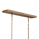 Люстра прямоугольная с каркасом золотого цвета Soft Glow Lamps варинант исполнения - 5 | Loft Concept в Кирове