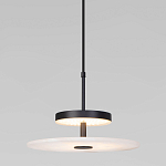 Светодиодный подвесной светильник черный с мраморным рассеивателем варинант исполнения - 2 | Loft Concept в Кирове