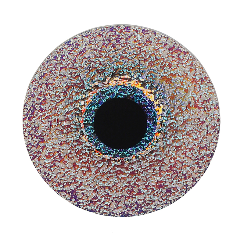 Бра круглое стеклянное с морозным эффектом Heterochromia Мульти Черный в Кирове | Loft Concept 