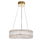 Люстра подвесная круглая из прозрачного хрусталя с золотым корпусом Selfsufficient варинант исполнения - 3 | Loft Concept в Кирове