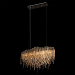 Люстра подвесная с металлическими цепочками и изогнутыми металлическими дугами 72 см Atlantis Chain варинант исполнения - 5 | Loft Concept в Кирове