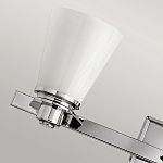 Бра для ванных комнат с белыми стеклянными конусными плафонами Hinkley варинант исполнения - 3 | Loft Concept в Кирове