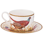 Чайная пара из фарфора 300 мл Hunting Porcelain Collection варинант исполнения - 1 | Loft Concept в Кирове