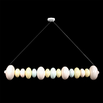 Подвесной светильник светодиодный горизонтальный в виде ожерелья из пастельных сфер Pastel Lunaria Horizon  варинант исполнения - 1 | Loft Concept в Кирове