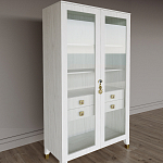 Дизайнерский шкаф витрина Elsa Dreams White с 4-мя ящиками варинант исполнения - 3 | Loft Concept в Кирове