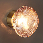 Бра с круглым плафоном из прозрачного стекла с пузырьками воздуха Effervia  варинант исполнения - 5 | Loft Concept в Кирове