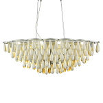 Люстра с подвесками в форме капель на серебристом каркасе Raindrop варинант исполнения - 2 | Loft Concept в Кирове