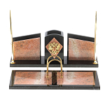 Настольный письменный набор из розового мрамора Marble Accessory варинант исполнения - 1 | Loft Concept в Кирове